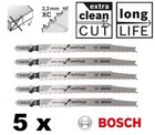 5x Bosch T308BF BIM Stichsägeblätter Holz Multiplex Makita Metabo Holzplatten