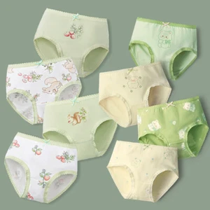4-Pack Girls' Underwear Squirrel rabbit penguin Toddler Baby Soft Cotton Panties - Picture 1 of 32