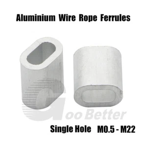 Férulas de cable de aluminio mangas de un solo agujero prensado para cable M0.5-M22 - Imagen 1 de 9