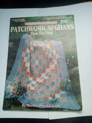 Vintage LEISURE ARTS AFGHANS BY THE DOZEN PATCHWORK AFGHANS THRU THE YEAR  - Image 1 of 4