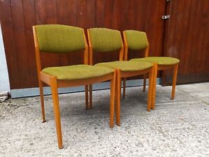 Vintage Chair Wood Retro 60s Designer Dining Room Chair 60er Danish 1/3 B