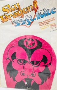 UNGEÖFFNET Vintage Red Dragon Kite ~ 35 Fuß lang ~ 1976 ~ San Francisco Kites - Bild 1 von 8