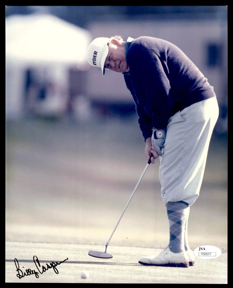 FOTO 8X10 FIRMADA POR BILLY CASPER - GOLFISTA PROFESIONAL - CERTIFICADO DE AUTENTICIDAD JSA Foto 1 de 1