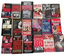 TRUE CRIME / SERIAL KILLER Lot of 17 Paper Back Books 1 HB Vintage
