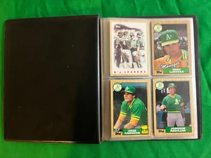 Oakland A's 1987 Topps Team Set with 40 card collector album. - Picture 1 of 10