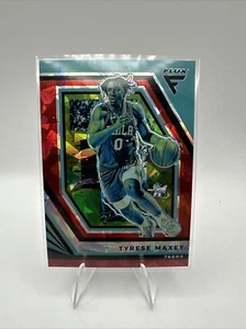 2022-23 Panini Flux Tyrese Maxey #70 Red Cracked Ice Prizm 76ers - Picture 1 of 2