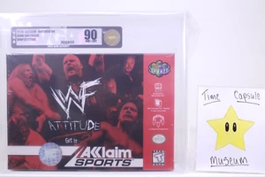 WWF Attitude New Nintendo 64 N64 Factory Sealed WATA Mint VGA Grade 90 NIB - Picture 1 of 2