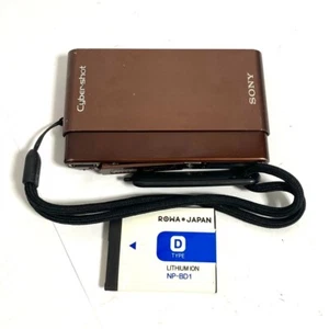 SONY Cyber-shot DSC-T77 Braun Sony Kompakt Digitalkamera Japanische Sprache - Bild 1 von 8