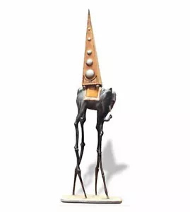 Salvador DALI Tentazione di Sant'Antonio Elefante Celeste scultura in resina - Foto 1 di 1