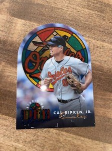 1996 Leaf Studio Cal Ripken Jr. Stained-Glass Stars #1 Orioles Acetate