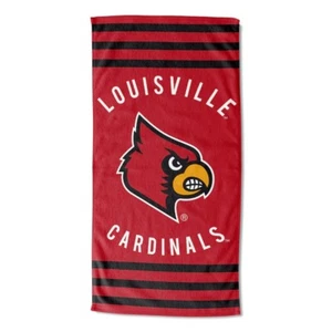 NCAA - Louisville Cardinals - Striped Beach Towel - Free Shipping - Picture 1 of 3
