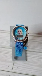 Accutime Kid's Disney Frozen Elsa Watch Simulated Leather Band - Picture 1 of 6