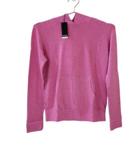New MONROW XS Pink Hooded Kangaroo Pullover Women - Picture 1 of 8