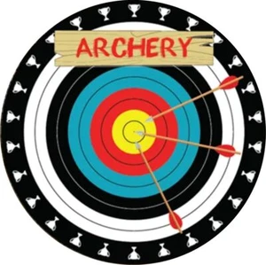 CENTRI MEDAGLIA TIRO CON L'ARCO - 25 mm si adatta a trofei / trofeo, inserti acrilici sportivi - Foto 1 di 2