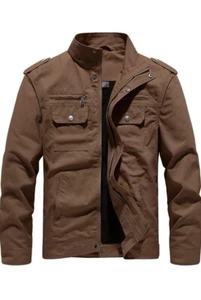 NWT Dr. Cyril Men's Bomber Jacket Stand Up Collar - Warm - Cargo Pockets 2XL - Picture 1 of 3
