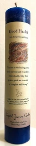 GOOD HEALTH Crystal Journey Reiki Charged Candle Herbal Magic Pillar - Free Ship - Picture 1 of 2