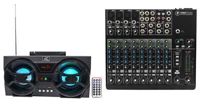 Mackie 1202VLZ4 12-ch Analog Low-Noise Mixer w/ 4 ONYX Preamps + Free Speaker ! - Image 1 of 4