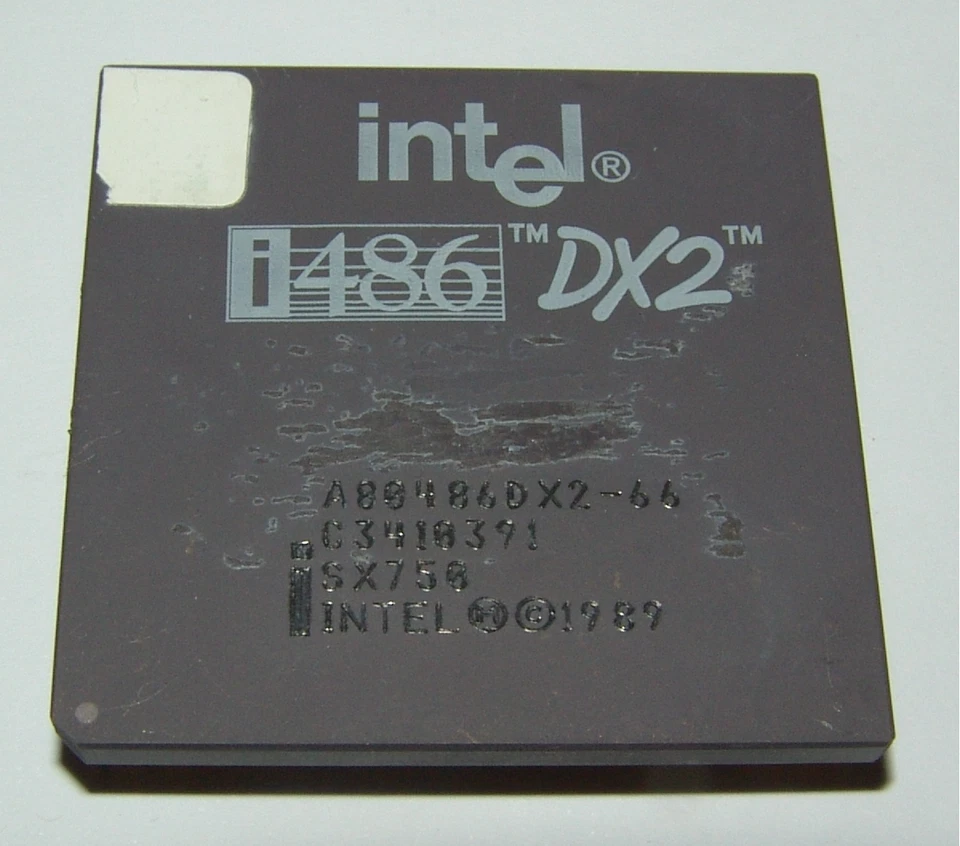 Intel 486 DX2-66 SX750 66 Mhz Socket 1 / 2 / 3 CPU - Bild 1 von 3