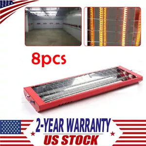 8*2KW Infrared Paint Heating Lamp Heater for Spray Baking Room Halogen 110V USA - Bild 1 von 13