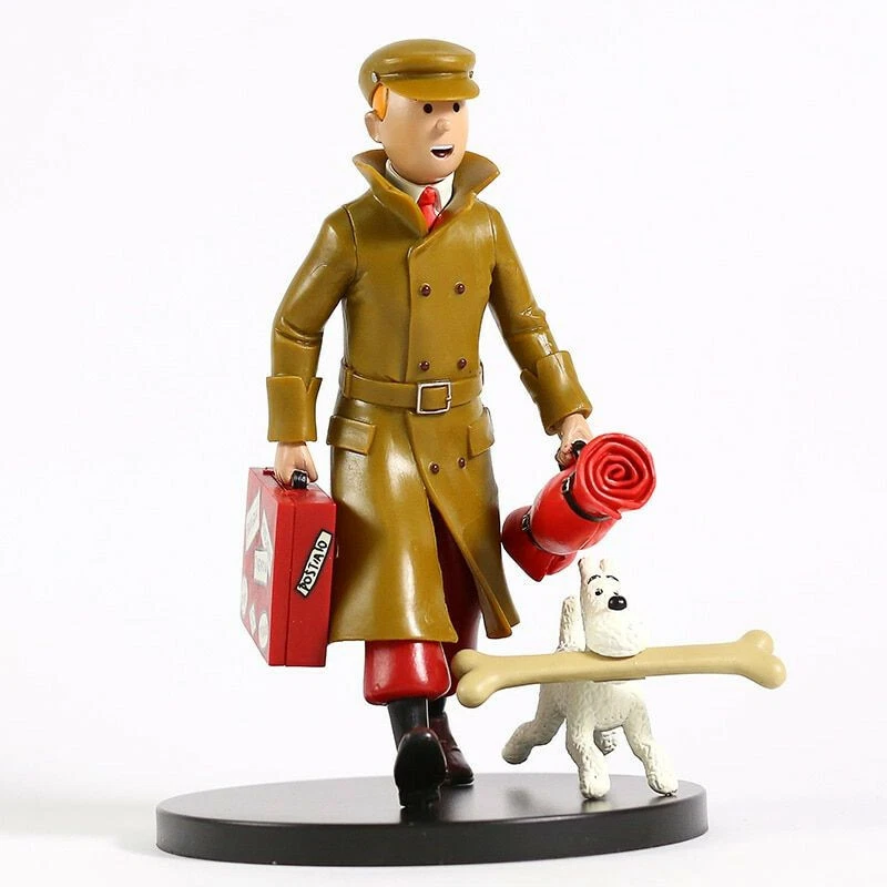 Estatueta de PVC The Adventures of Tintin estátua grande figura 7" solta  - Imagem 1 de 3