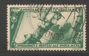 Italy #294 (A146) VF USED - 1932 25c Hands Of Workers & Tools - Picture 1 of 1