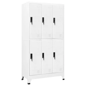 Schließfachschrank Weiß 90x45x180 cm Stahl - Bild 1 von 9