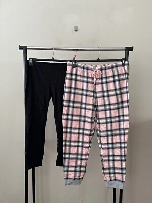 Nuevo con etiquetas Lote de 2 Pantalones de Pijama Jenni Talla XL Tejido Elástico Legging Franela Jogger Paquete Foto 1 de 4