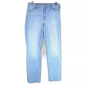 Jeans donna Old Navy 10 32x30 wow gamba dritta vita alta blu chiaro nuovi con etichetta - Foto 1 di 5