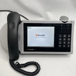 MITEL ShoreTel IP655 VoIP-Telefon mit Farb-LCD-Display + Tischständer & Mobilteil - Bild 1 von 4