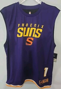 Camiseta deportiva NBA Phoenix Suns Devin Booker #1 negra púrpura bloques de color talla XL NUEVA CON ETIQUETAS - Imagen 1 de 4