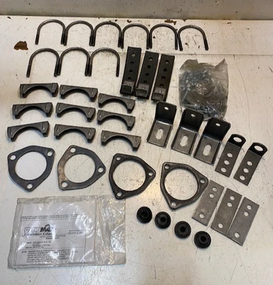 Dynomax 89016 Exhaust Dual Pipe Hardware Kit  *Only Pictured Items Included* - Image 1 of 4