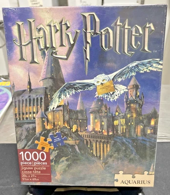 Harry Potter Hogwarts Castle 1000 Piece Jigsaw Puzzle Aquarius 20x27" NEW SEALED - Image 1 of 3
