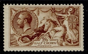 GB GV SG405, 2s 6d amarillo profundo-marrón DE LA RUE, LH COMO NUEVO. Cat £375. - Imagen 1 de 1