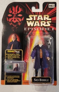 Star Wars Episodio 1 TPM RARO Sio Bibble con Chip ComTalk ¡Tarjeta Casi PERFECTA! - Imagen 1 de 1