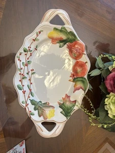 Vietri Italy, ORTO or BEL ORTO Fall Fruits 8680/50 Large Handled Oval Platter - Picture 1 of 10