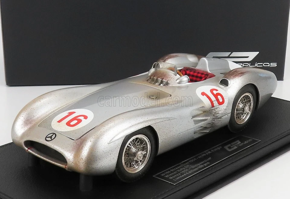MODELLINO AUTO STATICO GP REPLICAS MERCEDES F1 W196R FANGIO 1954 SCALA 1/18 - Immagine 1 di 4