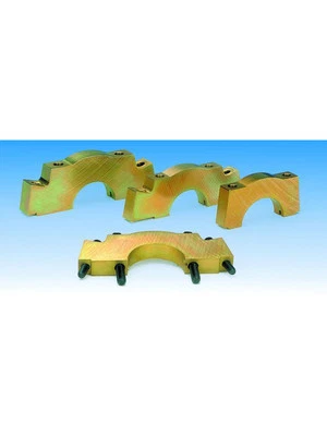 Milodon Holden 253 304 308 4 Bolt Main Caps Splayed ( 3 Caps Only ) (11570) - Image 1 of 4