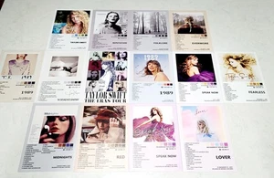 NEU Taylor Swift Album Leinwand Poster 8x12 14er Set Wandbilder Fearless Rot 1989 - Bild 1 von 10