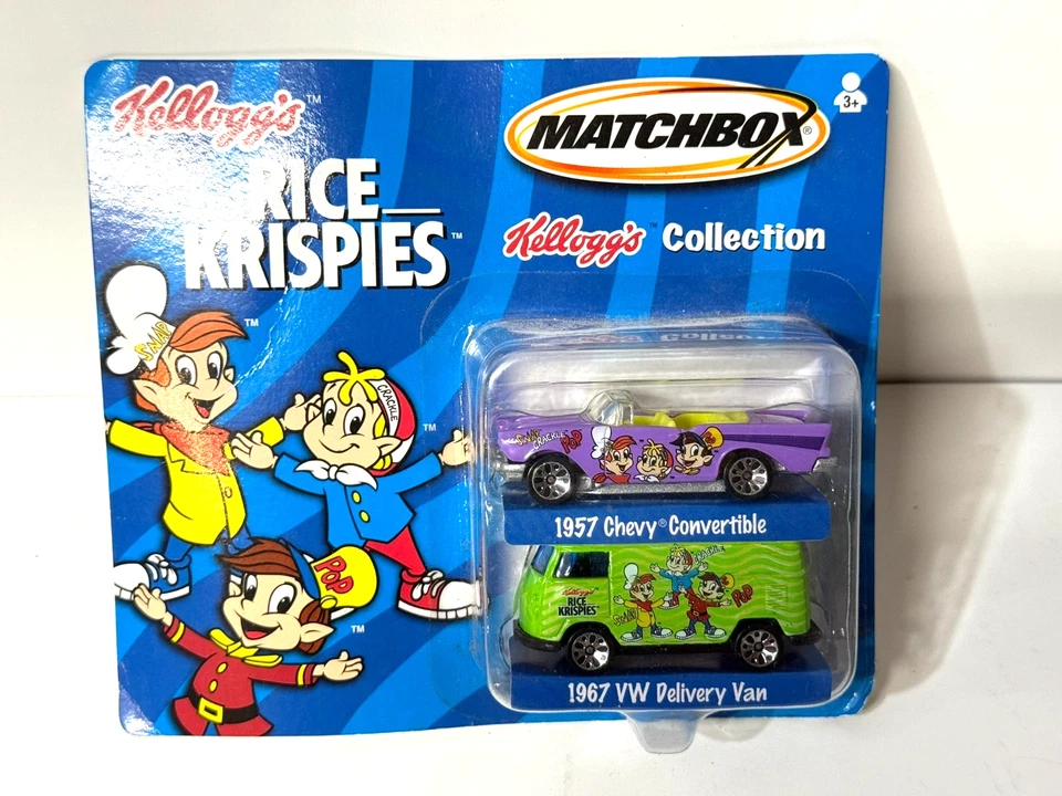 Matchbox Kelloggs Rice Krispies 67 VW Delivery Van & 57 Chevy - 2001 - Изображение 1 из 2