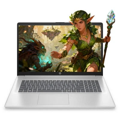 HP 17.3"FHD Laptop computer 2.7 GHz ~ 4.3 GHz AMD Ryzen 5-7430U 32GB RAM 1TB SSD - Image 1 of 4