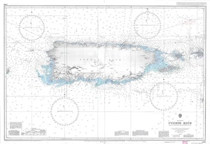 Admiralty 3408 West Indies Puerto Rico Map Chart Maritime Nautical Genius Paper - Picture 1 of 6