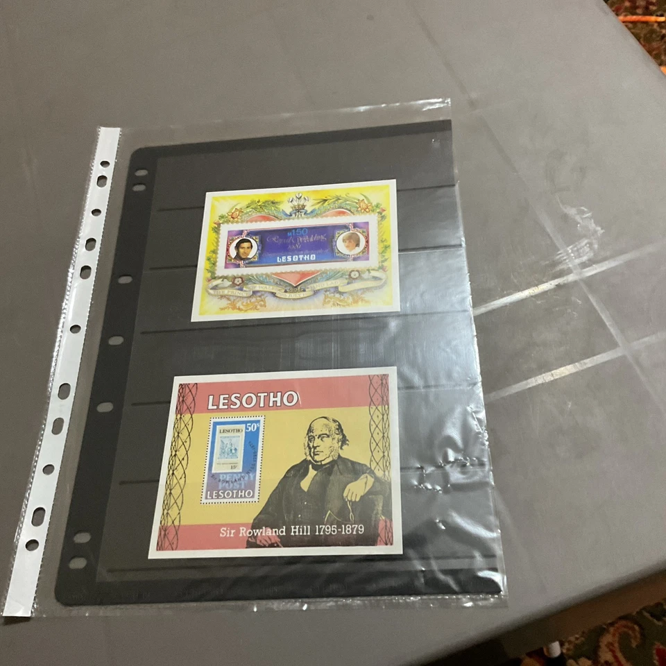 Mini hojas de sello Lesoto x 2 mnh Foto 1 de 1