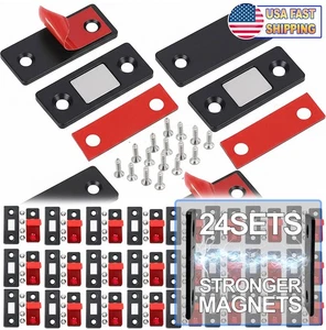 Fermaporta Magnetica Ultra Sottile per Armadio - Fermaporta Forte in Acciaio Inox con Adesivo - Foto 1 di 10
