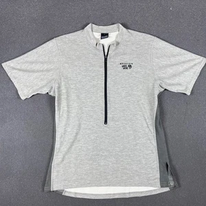 Mountain Hardwear Shirt Mens Med (actual) Short Sleeve Zip Green Performance - Picture 1 of 7