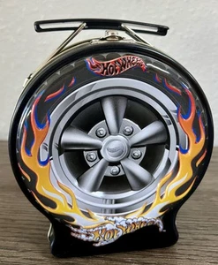 2002 Mattel Hot Wheels Carrying Case EMPTY Candy Tin - Picture 1 of 9