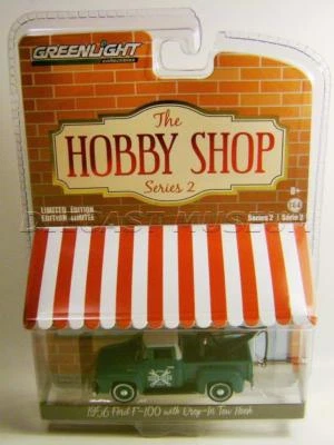 1956 '56 FORD F100 TOW HOOK WRECKER TOW TRUCK THE HOBBY SHOP 2 GREENLIGHT 2017 - Image 1 of 2