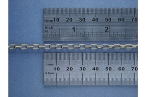 Model Boat Fittings Brass Oval Link Chain 5.5 Links Per Inch (1mtr) (C65428) - Picture 1 of 2