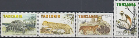 Tanzania Rare Animal Species of Zanzibar 1985 MNH-11 Euro Cover