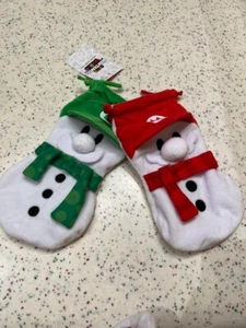 USJ Mario Luigi Christmas Snowman Drawstring Bag Super Nintendo World NEU - Bild 1 von 2