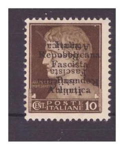 Base Atlantica 1943 - Centavos 10 Doble Soprastampa MH - Imagen 1 de 1